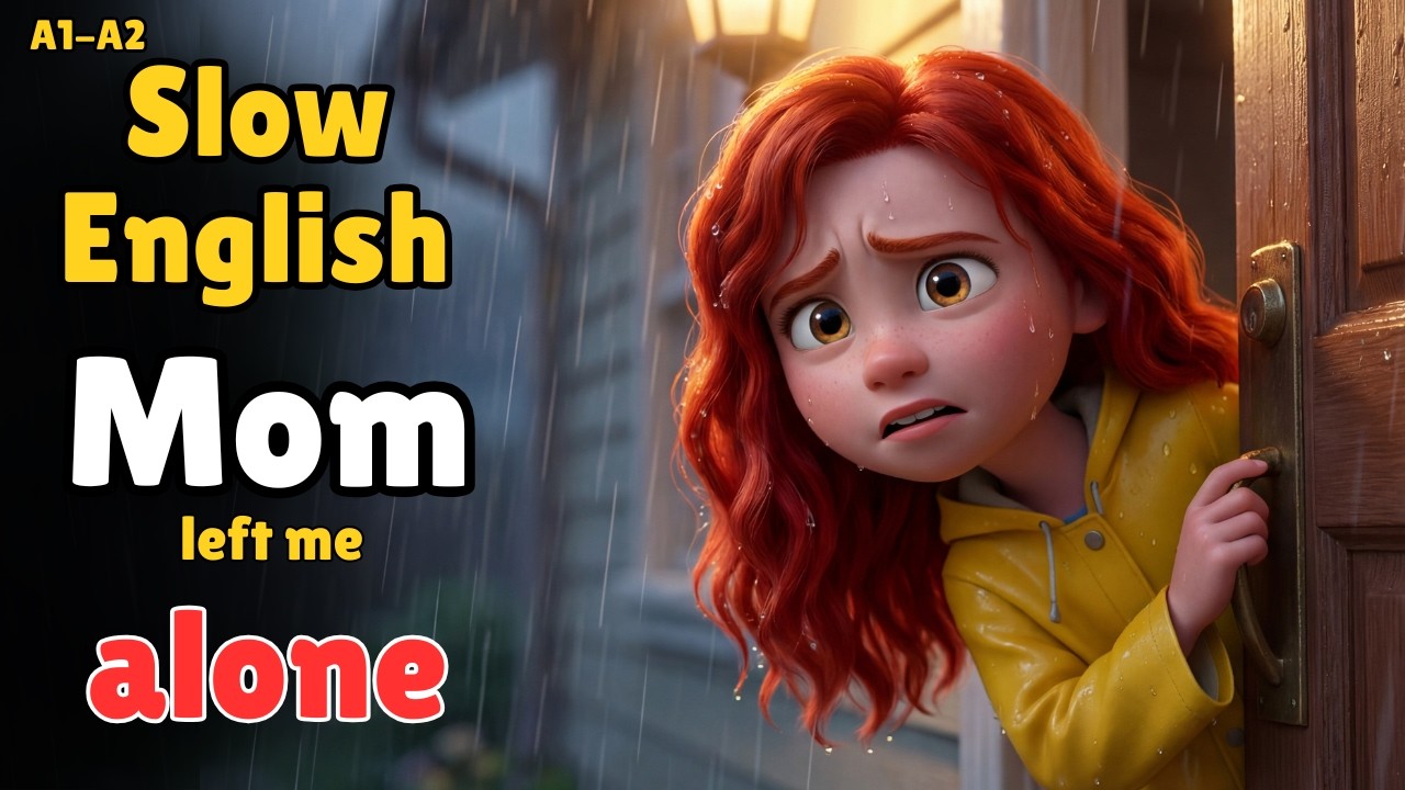 A Scary Night Alone at Home | English Listening for Beginners A1-A2 | Slow English story A1-A1