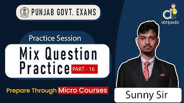 All Punjab Govt. Exam 2024 | Quant | Mix Question practice | part - 16 | Micro Courses | abhipedia