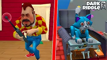 ВЫШЛО ОБНОВЛЕНИЕ в ПРИВЕТ СОСЕД! ОГРОМНАЯ РОБО-КОШКА ОЖИЛА в Игре Dark Riddle