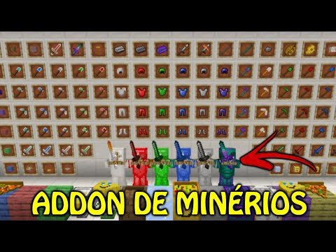 MELHOR ADDON/MOD DE MINÉRIOS PARA O MINECRAFT PE 1.16 - YouTube