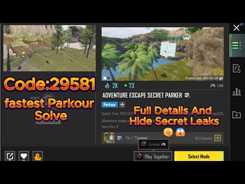 Promo Code Secret Escape BGMI WOW Adventure Escape Secret Parker 🧩 (Code: 29581) | ElectroXDrago ...