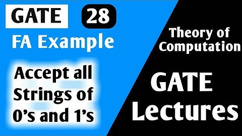 Theory of Computation Example | Construct FA accepts all the strings of 0