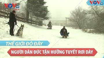 Người dân Đức tận hưởng đợt tuyết rơi dày đầu tháng 12