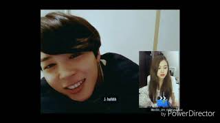 Jimin and rose|video call