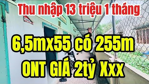 (656) Bán Dãy nhà trọ 6,5m x55 giá 2ty650 [BẤT ĐỘNG SẢN BÌNH DƯƠNG ]