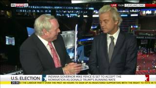 Geert Wilders Interview At US Republican Convention In Cleveland