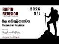 බල සමතුලිතතාවය - Force Equilibrium | Theory for Revision | The Final Mission - Nilupul Kodithuwakku