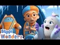 Climbing The Massive Mountain! | 🗻❄ Blippi Wonders | Cartoons for Kids - Explore With Me!