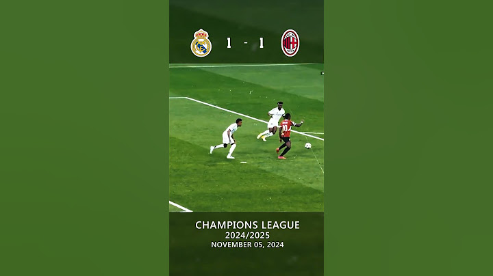 Real Madrid vs AC Milan  1-3