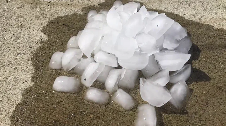 Ice Melting in the Sun Time Lapse With Ice Pyramids