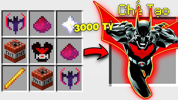 JAYGRAY CHẾ TẠO THÀNH CÔNG BỘ GIÁP ANH HÙNG BATMAN TRONG MINECRAFT ** GIÁP BẤT TỬ SIÊU VŨ TRỤ