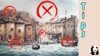 Cómo "NO" pintar una Marina en Acuarela! De los errores se aprende (Proceso) / Marine in Watercolor