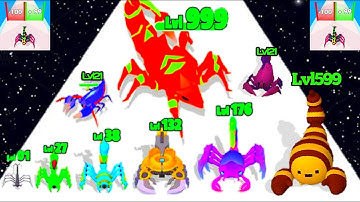 Scorpion Evolution Run - Level Up Scorpion Max Level Gameplay (Scorpion Run - Evolution)