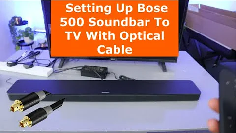 Setting Up Bose 500 Soundbar To TV With Optical Cable