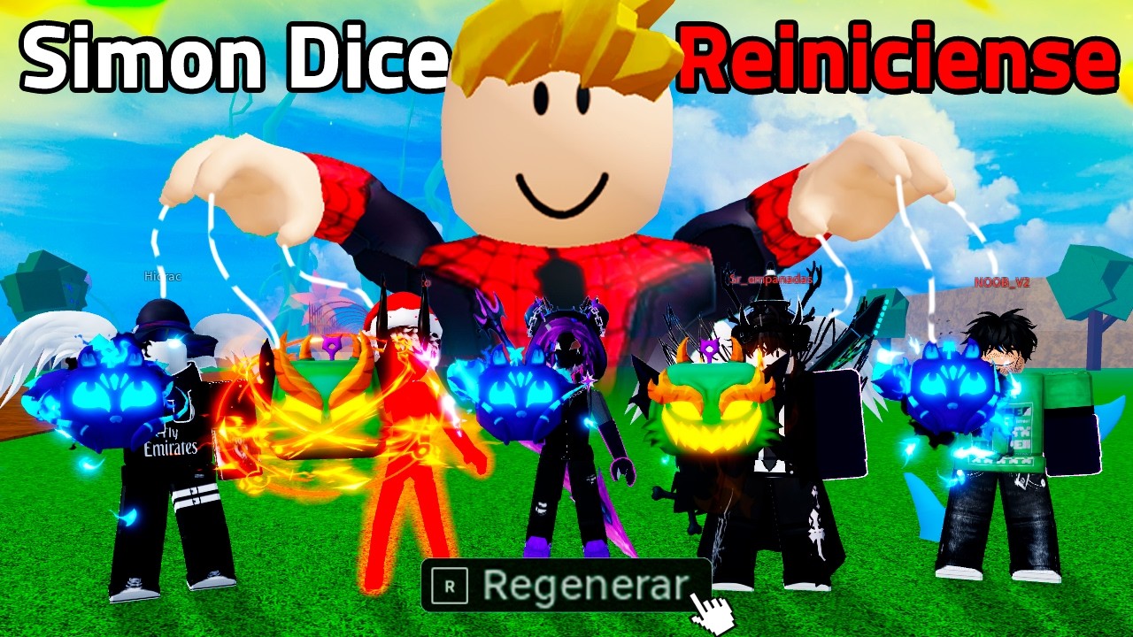 SIMON DICE en Blox Fruits por Frutas Perma 😈 (Ronis Dice)