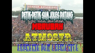 Detik-detik sam Jules datang mengubah atmosfer tribun timur, AREMA FC vs TIMNAS U22