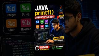 Java %d %s %f %c Explained Easy Way⚡🚀 #java