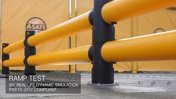 A-SAFE | Atlas Double Traffic Barrier | Ramp Test