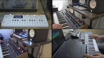 60-Second Synth Session - OB-6, Blofeld & OP-1