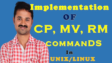CP Command || MV Command || RM Command || Unix || Linux || Operating System || Shell || Programming