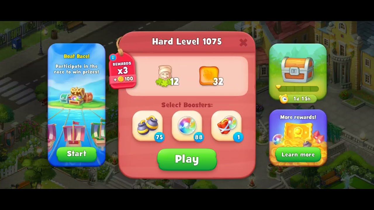 Gardenscapes Level 1075 Walkthrough "No Boosters Used"