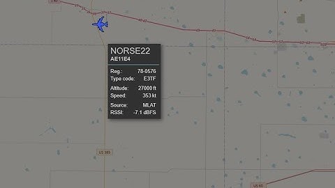 QUICK CAPTURE : IN THE AIR: NORSE 22 an AWACS (E-3) out of Tinker AFB over the Texas Panhandle