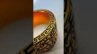 Luxury 50g Black Gold Ring 🔥 Intricate Fretwork Masterpiece #Shorts #jewelry #trending #viral