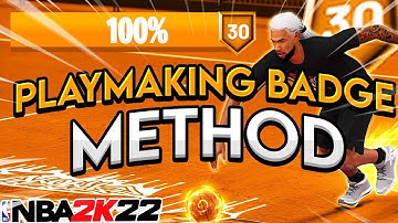 BADGE GLITCH! MAXED PLAYMAKING BADGES IN 1 DAY! NBA 2K22 GLITCH METHOD! Playmaking badge method