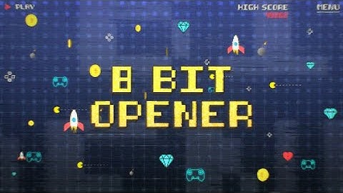 8 Bit Old Game Opener And Title Motion Graphics Templates