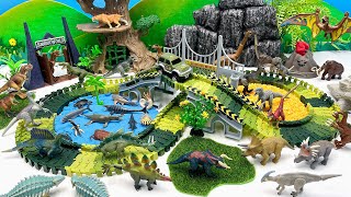 Dinosaur World With Creat Road | Mosasaurus Tyrannosaurus 쥬라기월드 공룡트럭
