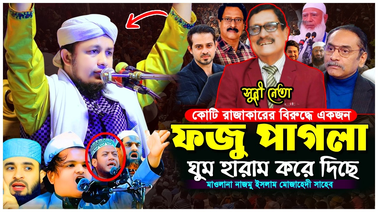 কোটি জামাতের বিরুদ্ধে এক ফজু পাগলা।মাওলানা নাজমুল ইসলাম মোজাহেদী।রাজাকারের মুখোশ খুলে দিলেন