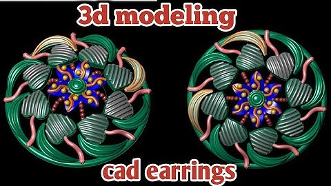 how to create earring with matrix 9 | 3d modeling | gemvision | abubakar 3d jewellery design