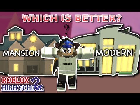 Mansion Or Modern House Roblox Highschool 2 Showcase Youtube