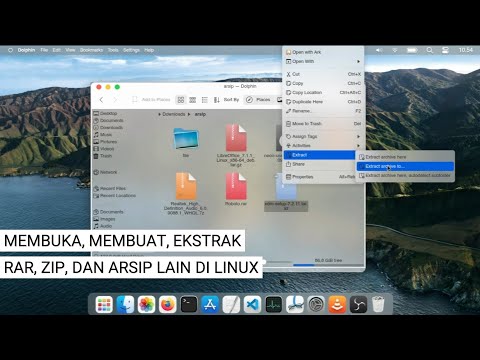 Mengelola File RAR, ZIP, dan Arsip Lain di LInux dengan Ark