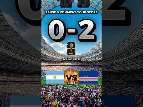 🇦🇷 Argentina vs Cape Verde 🇨🇻  Round of 32  FIFA World Cup 2026 #worldcup #argentina #capeverde by Football Highlights