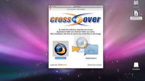 Installing CrossOver Mac From a CD