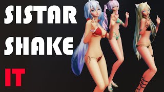 [MMD] Ami-AI - Sistar, Shake It - Bouncy Booba! Bikinis[4K]