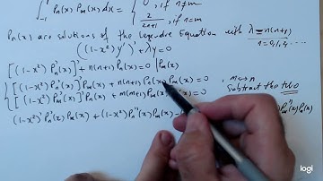 Lecture 42 part 2 (Orthogonality of Legendre Polynomials)