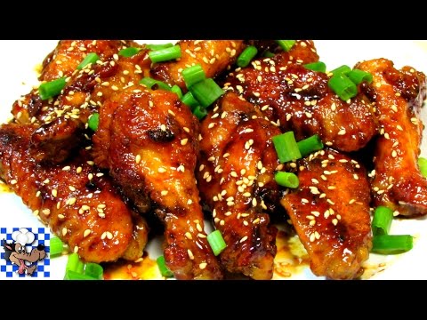 Sriracha Sticky Wings - BEST & EASIEST Chicken Wing Recipe EVER!! - The Wolfe Pit