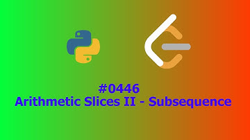 No Sound Leetcode 446: Arithmetic Slices II - Subsequence