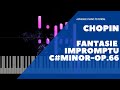 Frederic chopin  fantaisie impromptu in cminor op 66  advance piano tutorial