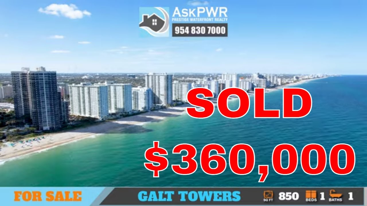 Galt Towers Condo for Sale on Fort Lauderdale Beach 4250 Galt Ocean Dr Apt 6K F10438132