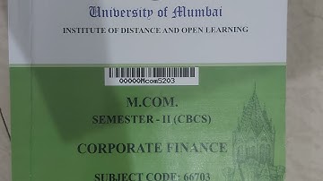 2024 UNIVERSITY PAPER SOLUTION CORPORATE FINANCE MCOM SEM2 ARK SIR IDOL EXAM