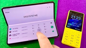 Samsung Galaxy Z fold vs BQ Only Yellow Incoming call & Outgoing call