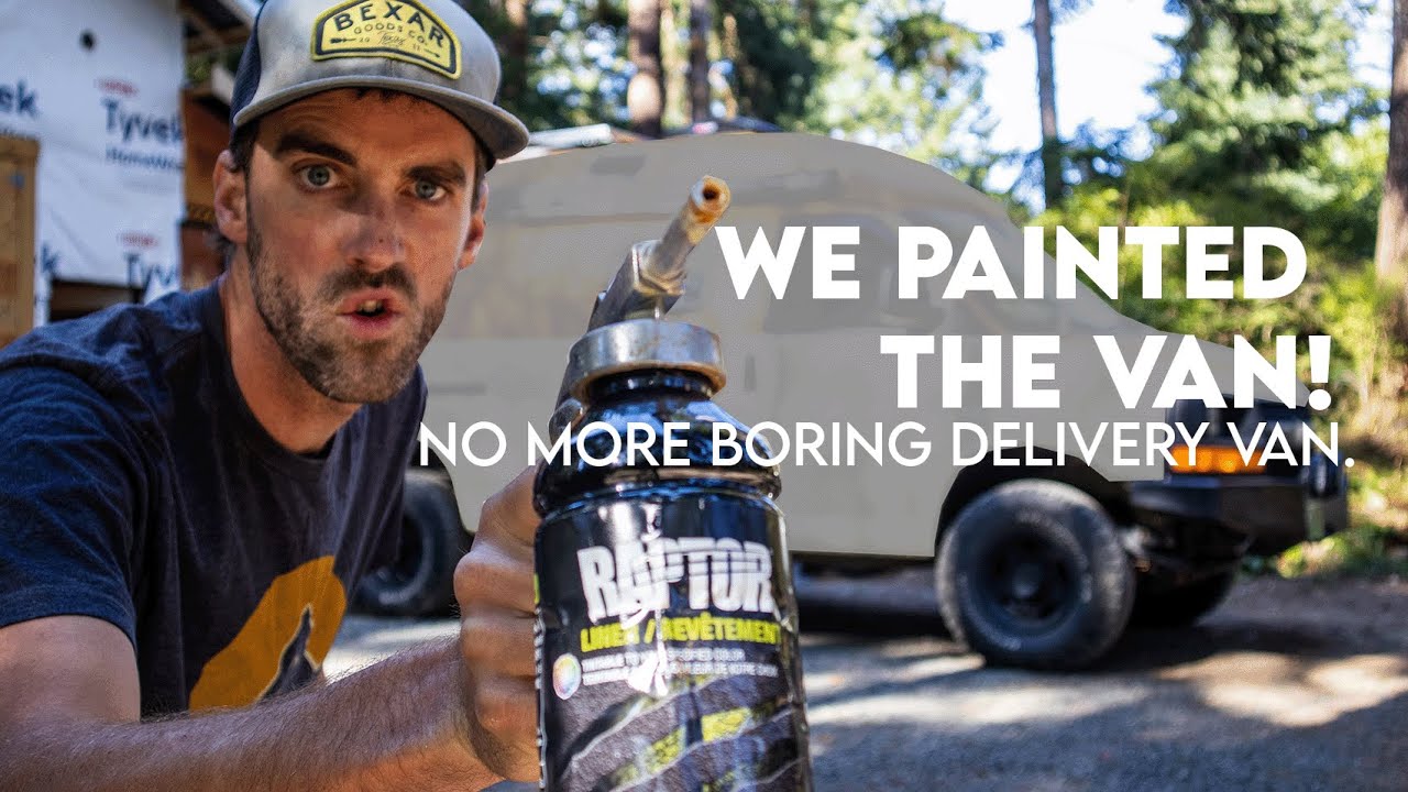 2 Tone Raptorliner Paint Job | Chevy Express Van