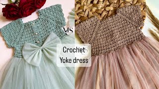 crochet yoke dress for 4 year old | crochet tutu dress by Beyond Diary 4,989 views 7 months ago 31 minutes