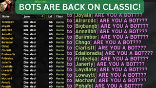 Bots are BACK on Vanilla/Classic Era Servers!