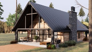 24'x36' (7x11m) STUNNING Cabin !!! | 2 Bedroom & 1 HomeOffice