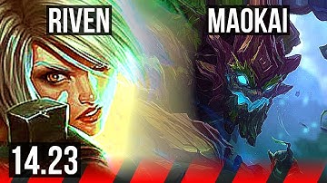 RIVEN vs MAOKAI (TOP) | 700+ games | KR Diamond | 14.23