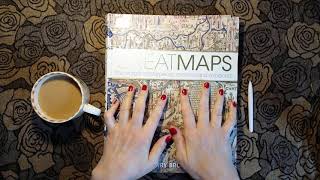 ASMR | Soft Spoken Reading - Library Book 'Great Maps' at Coffee Time! screenshot 1